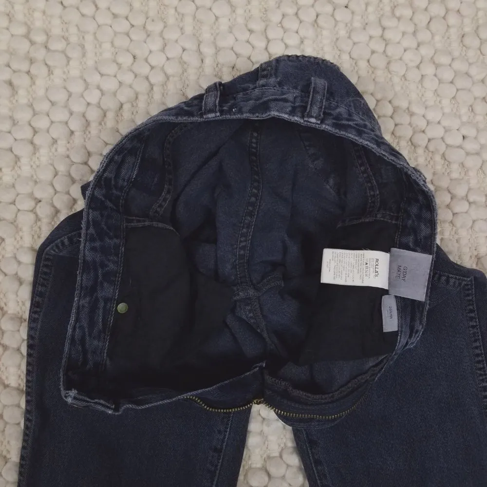 Rolla's Dusters High Rise Relaxed Fit Jeans Dark Gray Sz 26 - Image 8