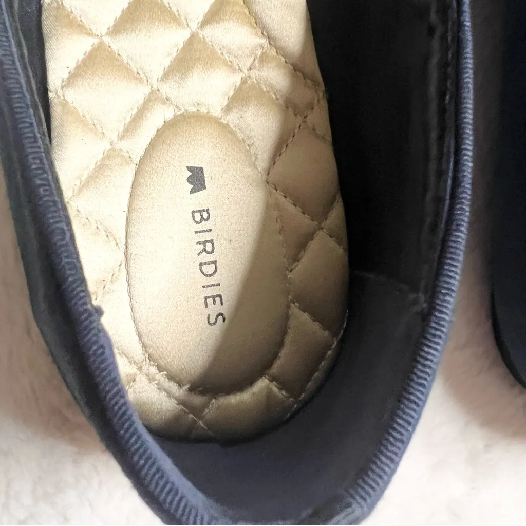 Birdies Navy Blue Suede Starling Loafers Size 10.5 Leather Flats Comfort Shoes - Image 7