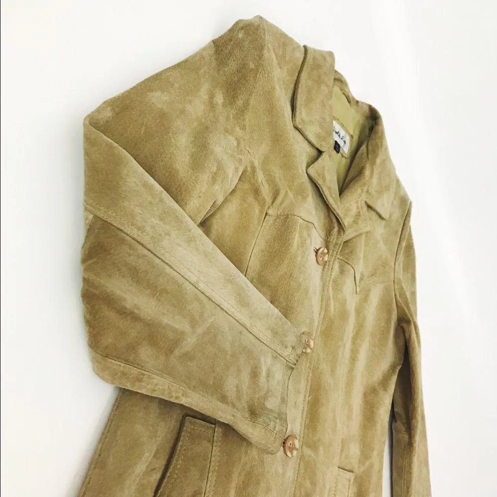 Vintage ✨ Genuine Suede Jacket Size M - Image 12