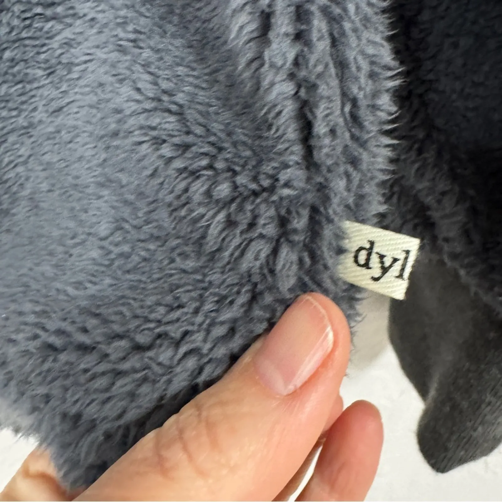 Dylan Grey Teddy Bear Quarter Zip Sweater Womens S Casual Cosy Athletic Warm - Image 9