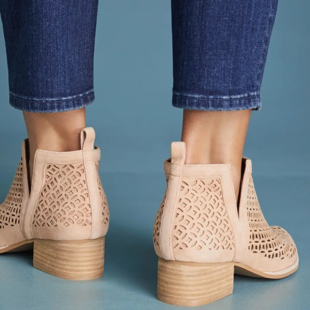Jeffrey Campbell Beige Cutout Ankle Booties - Image 2