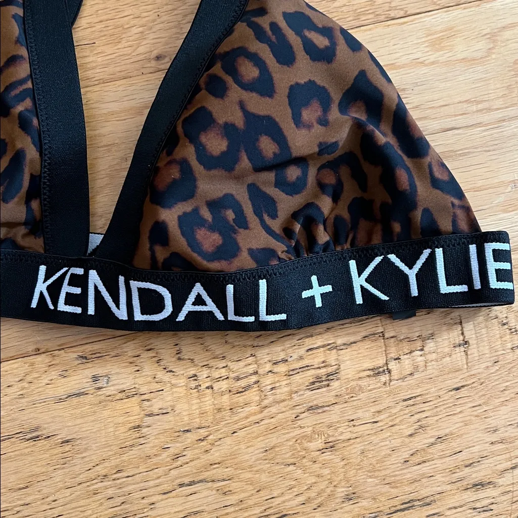 XL - Kendall & Kylie Brown Leopard Bralette - Image 2