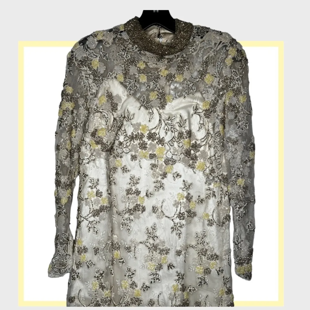 Vintage Designer Beaded Gown‎ Size undefined - Image 2