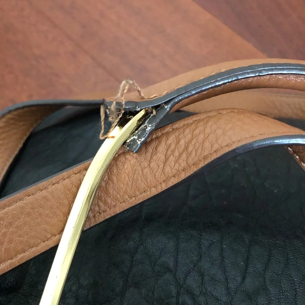 orYANY black leather satchel purse bag - Image 4