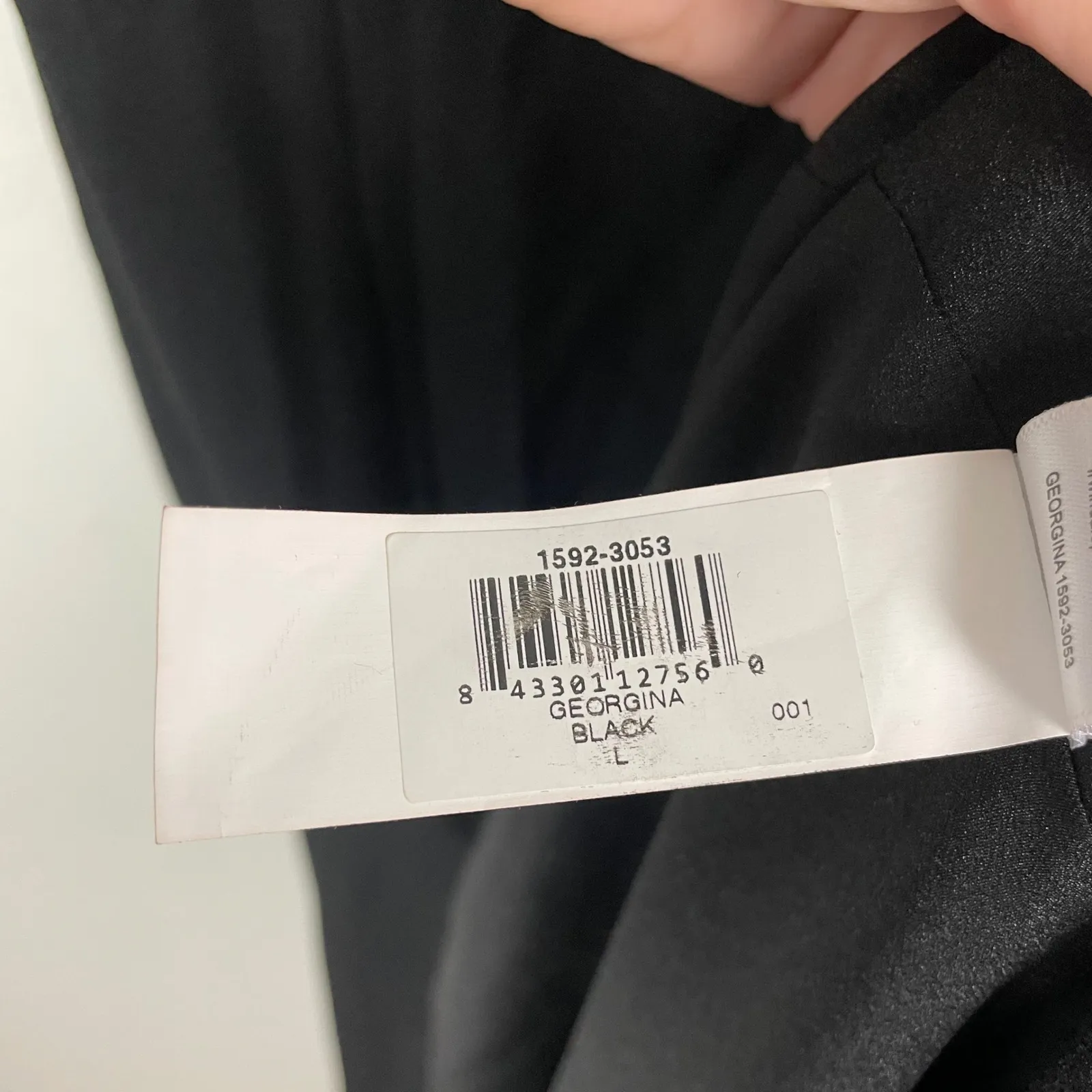 Dress the Population Georgina Black One Shoulder Maxi Gown Size L Wedding Guest - Image 7