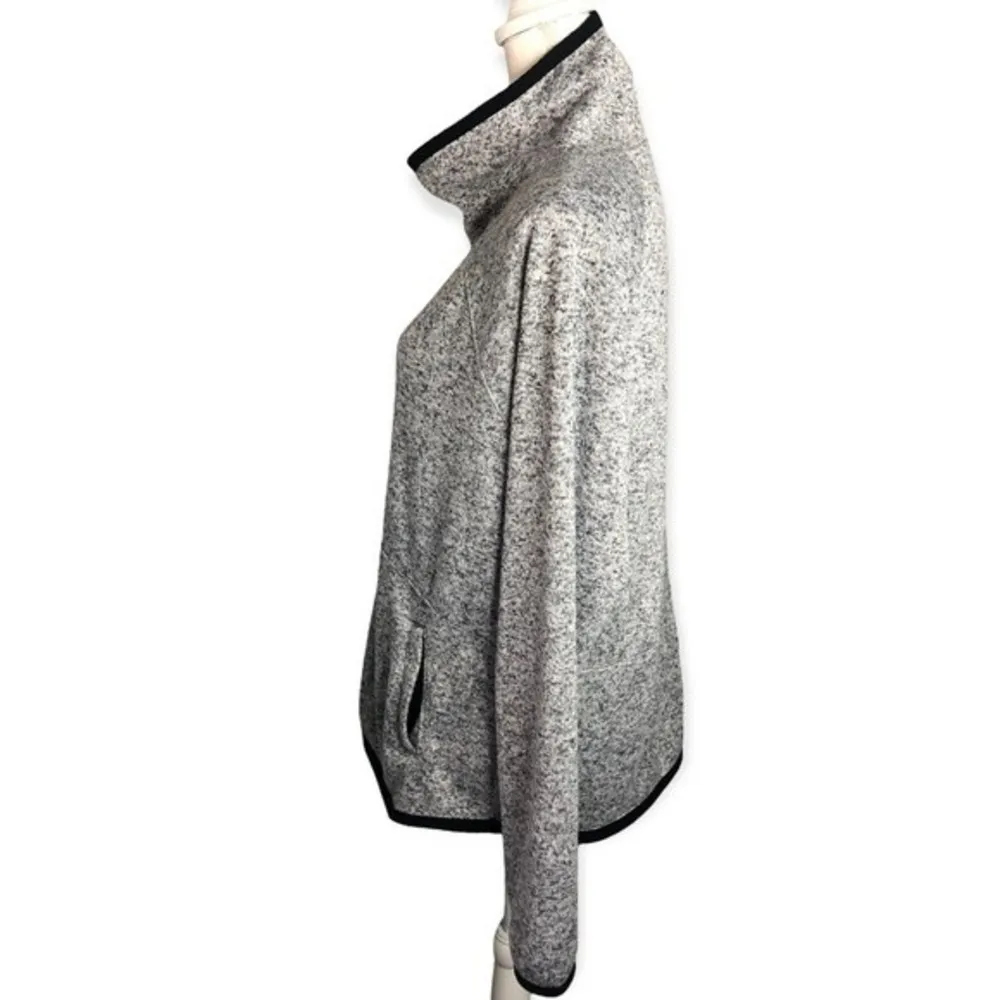 Tek Gear Women’s Fleece Heather Grey Cowl Neck Pullover Sweater - Image 47