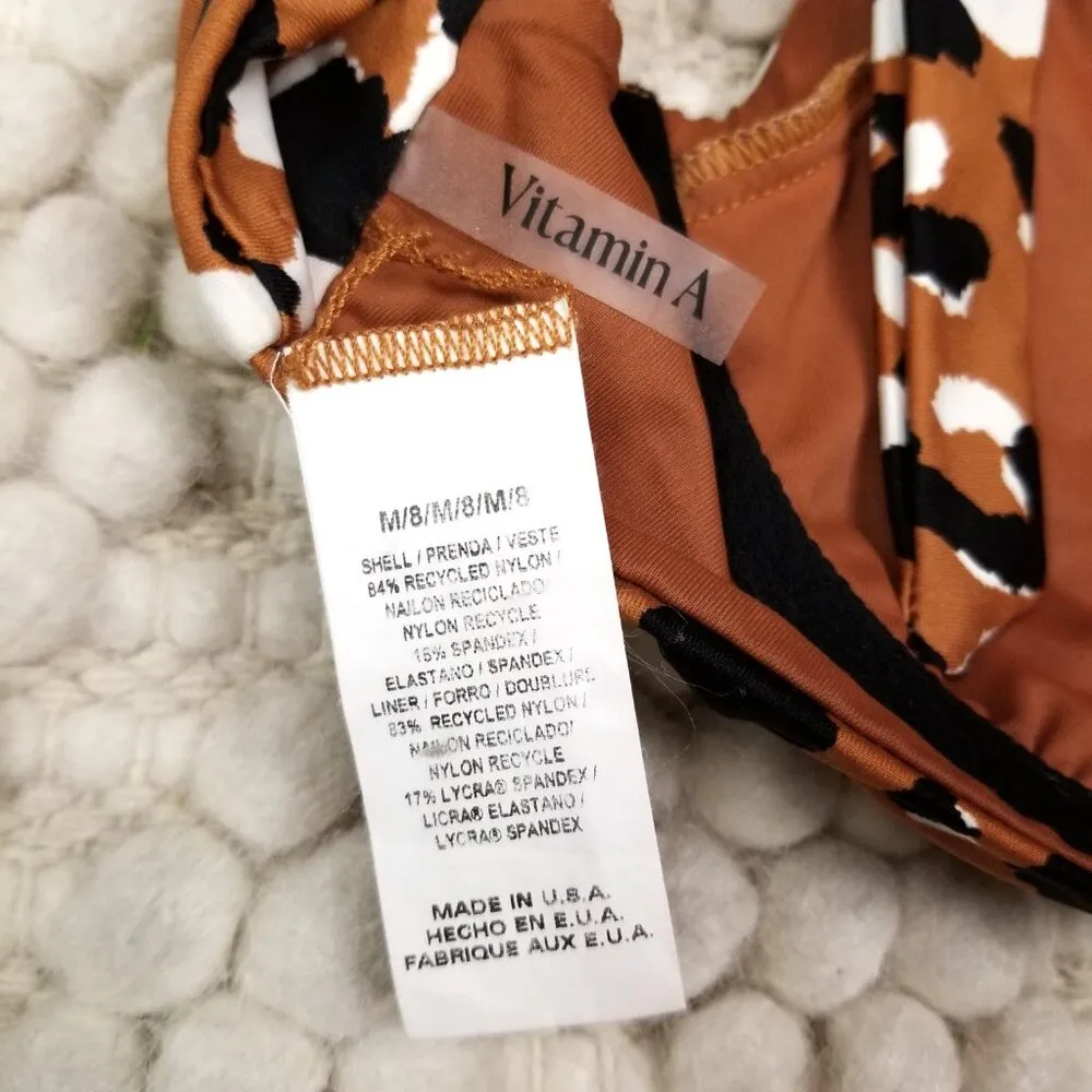 Vitamin A  Demi Underwire Bikini Top Serengeti Sz Medium - Image 6