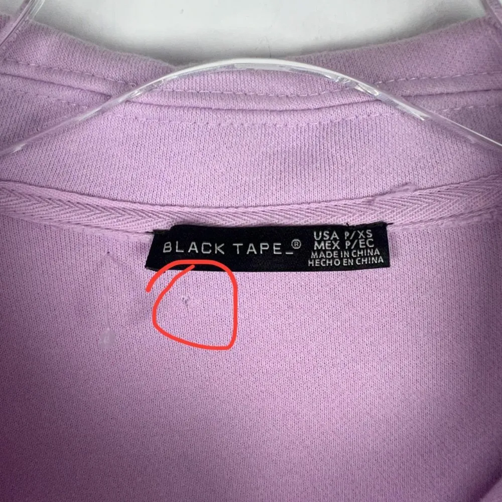 Black Tape NWT  Elbow Patch Fleece Shacket Jacket Soft Lilac Size Petite XS PXS - Image 6