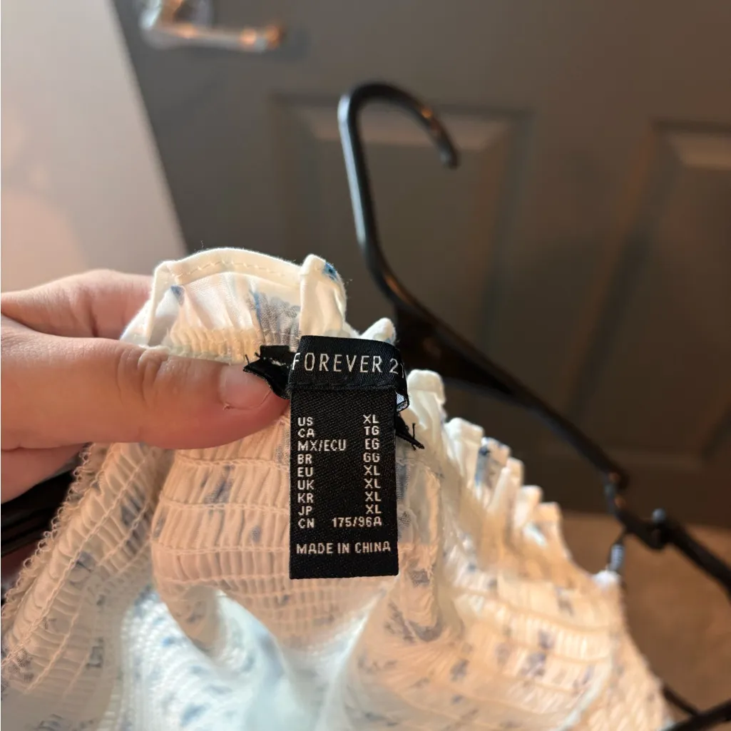 Forever 21 size XL strapless flower dress - Image 2