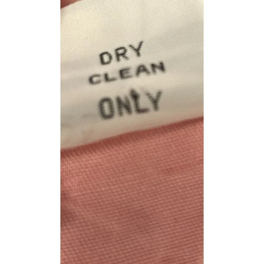 Vintage 1990s UFO Sleeveless Blouse Top Size Medium Pink Pleated Romantic Button - Image 7