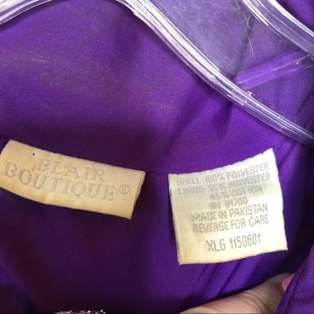 Vintage Blair Boutique Jacket‎ Purple - Image 4