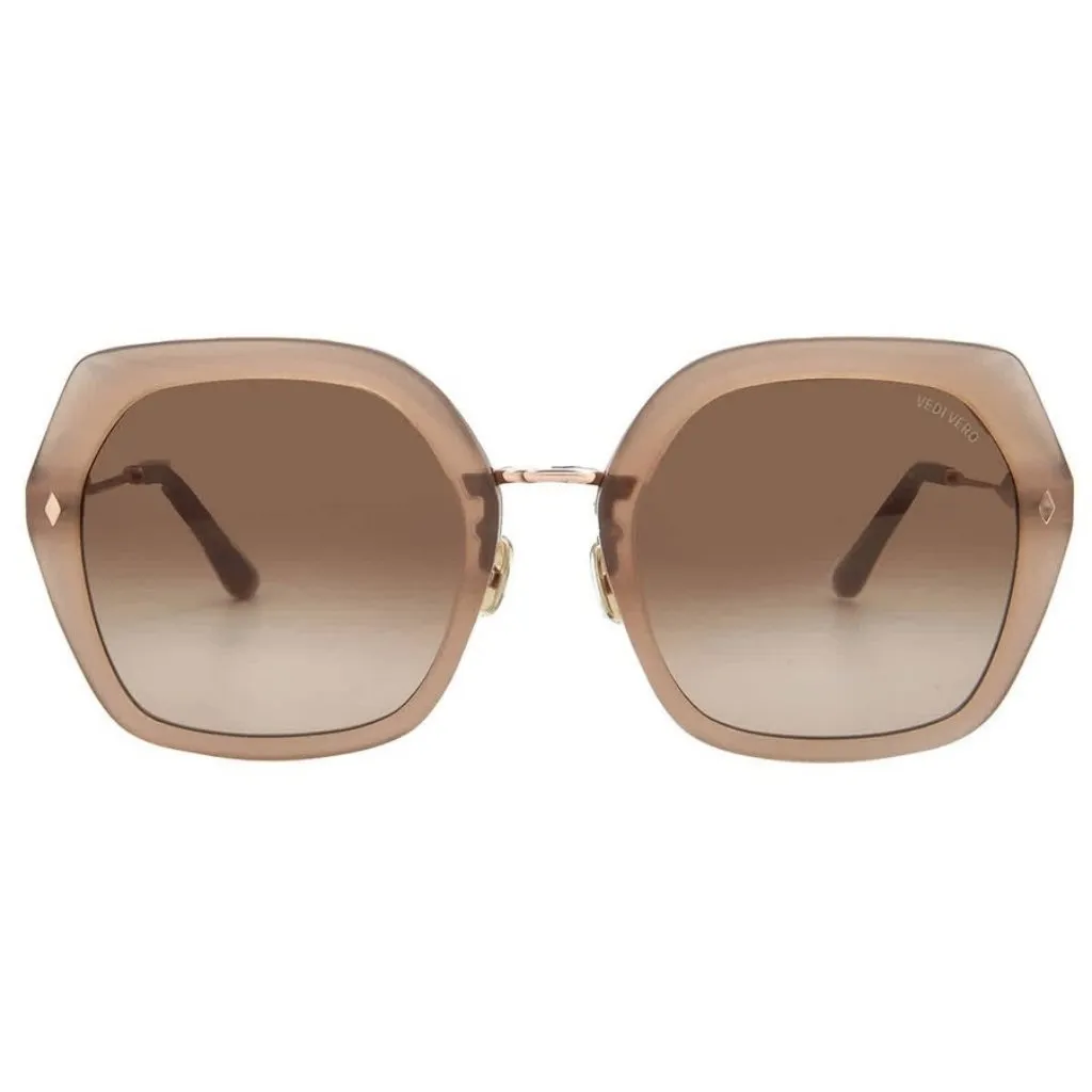 New Vedi Vero Geometric Ladies Sunglasses VVCC13 BEG 55 VVCC13 BEG 55 Women Su - Image 4