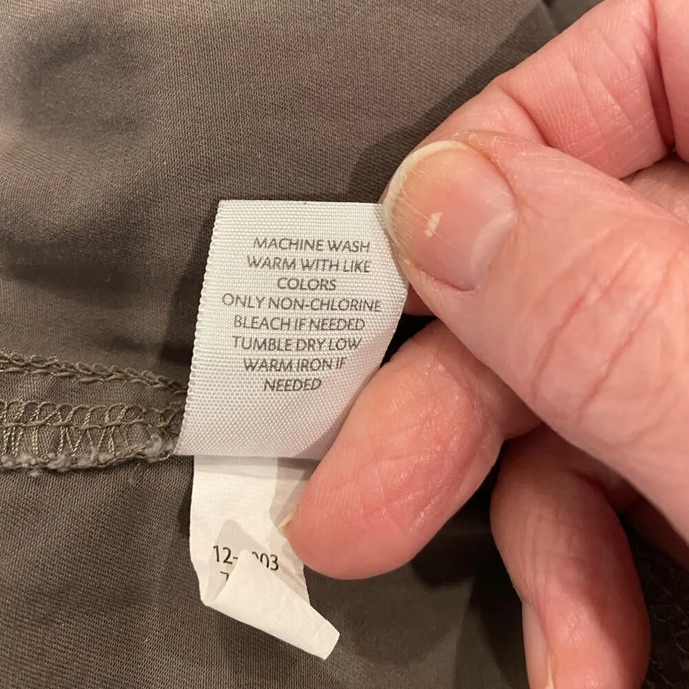 J.Jill Brown Cotton Blend Stretch Mini Skirt Cargo Pockets Women’s Size 12 - Image 6