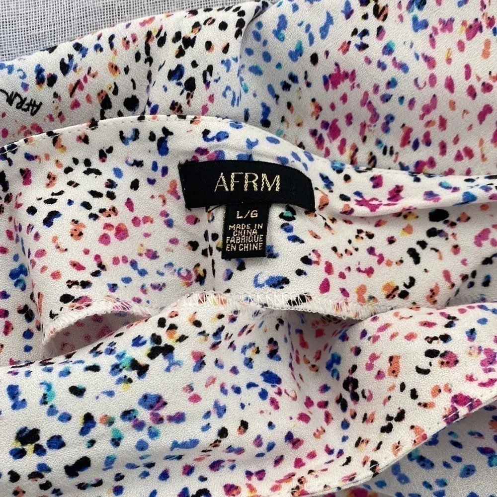 AFRM multicolored long slip skirt. White Size L - Image 8