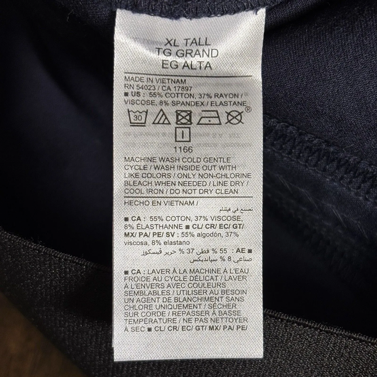 NEW Old Navy Pants Navy HIGH RISE PIXIE WIDE LEG Comfort Waist Pockets XL Tall - Image 7