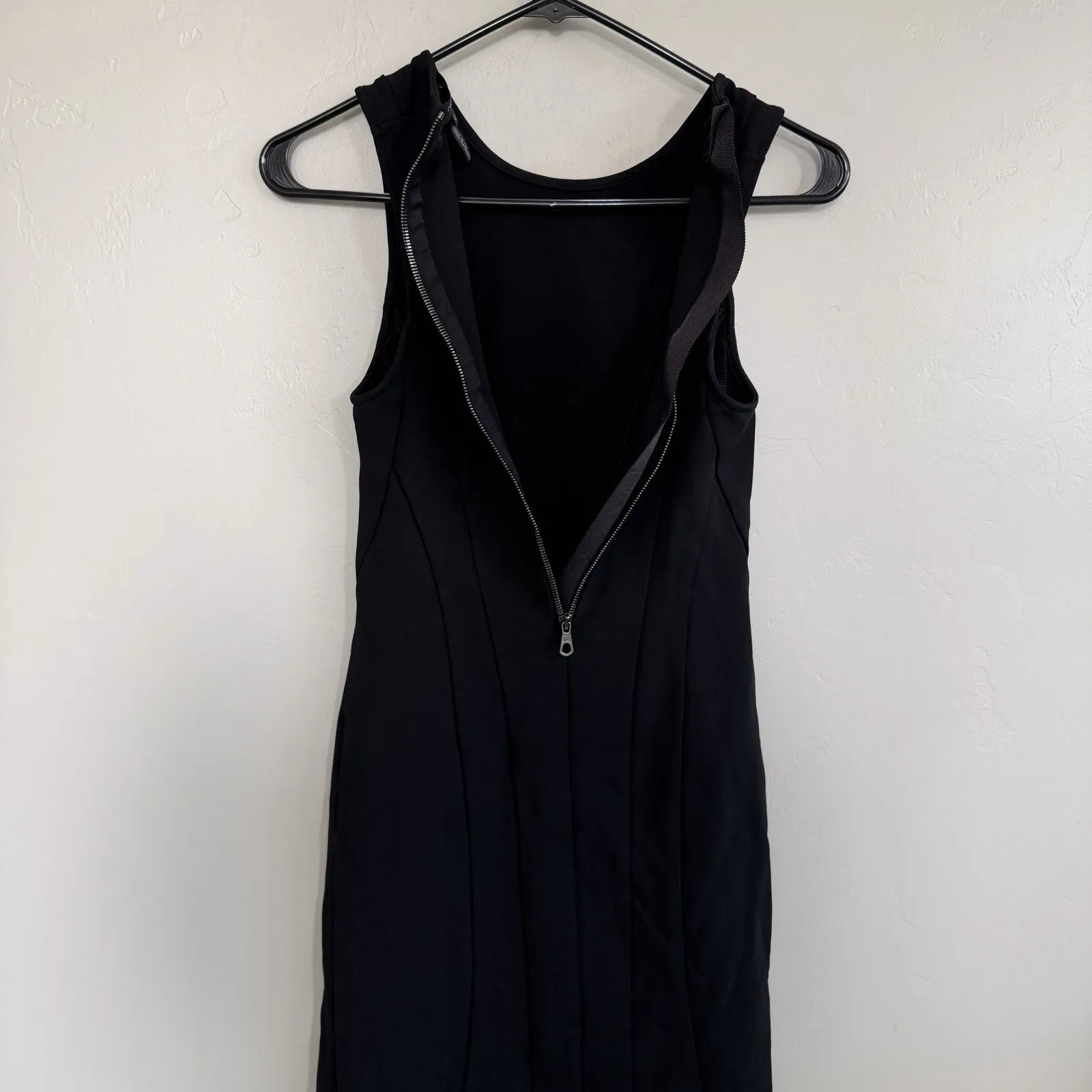 Rag & Bone Black Taryn Dress Size 4 Sleeveless MIDI Office Siren LBD - Image 6