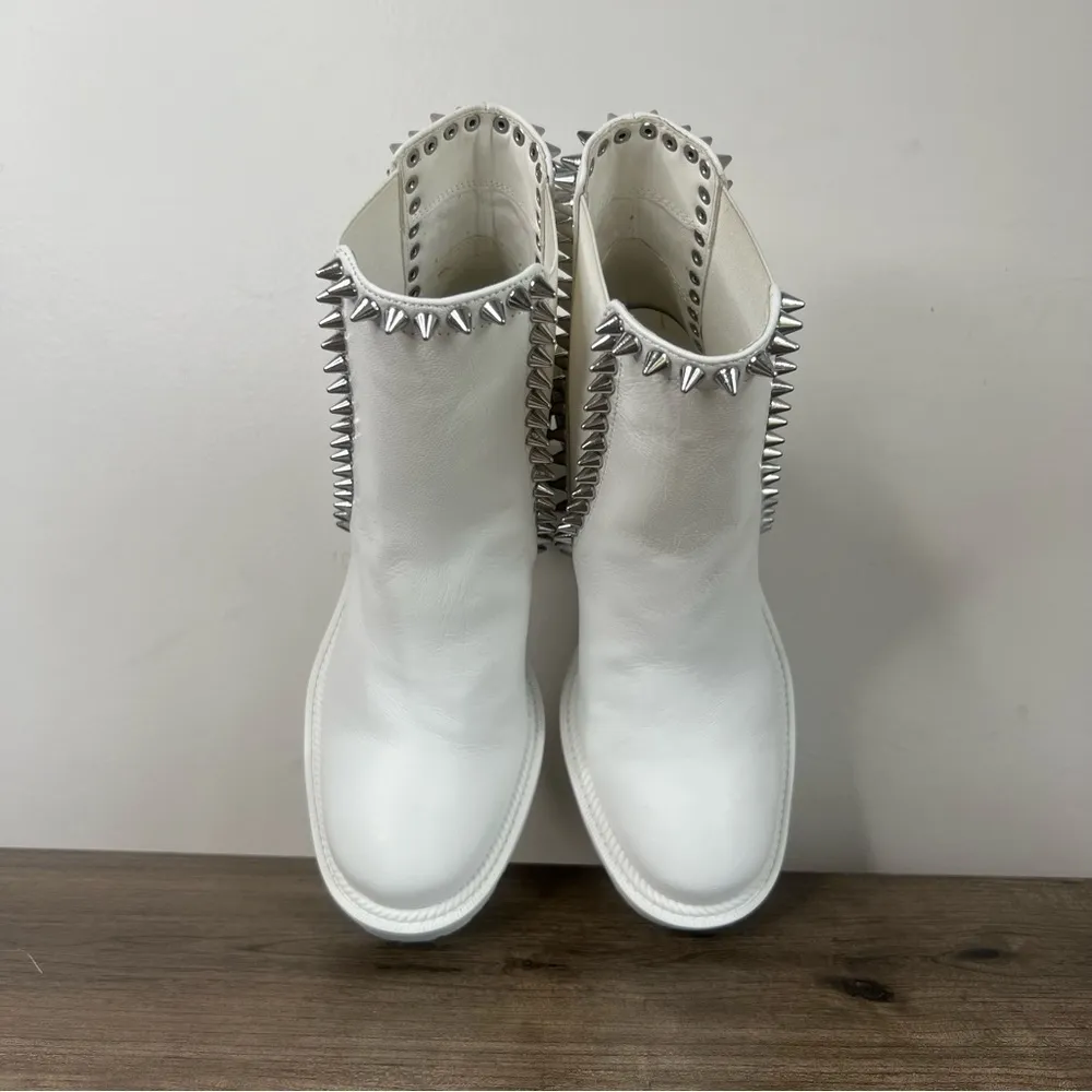 Jessica Simpson Demmie Bright White Women's Ankle Boot Size 6 #B1158 - Image 8