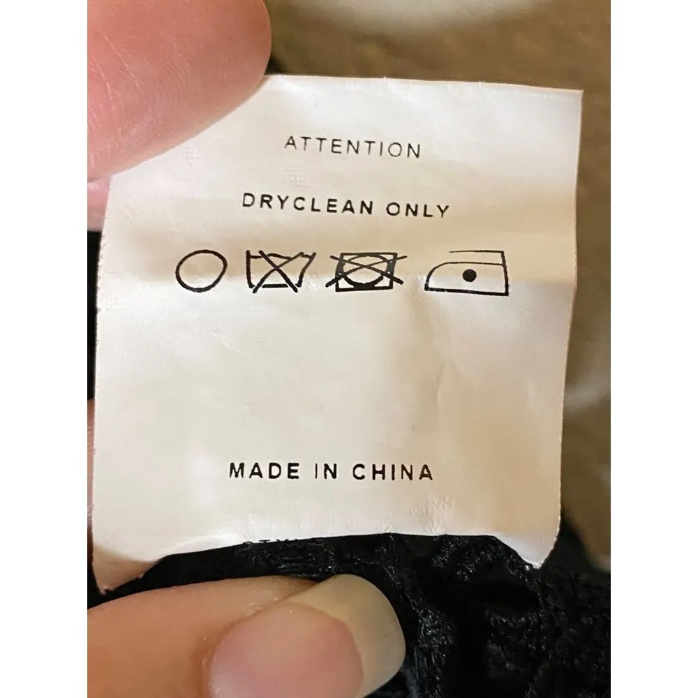 Style Mafia Kiana Top, black crochet blouse Sz L‎ Size L - Image 9