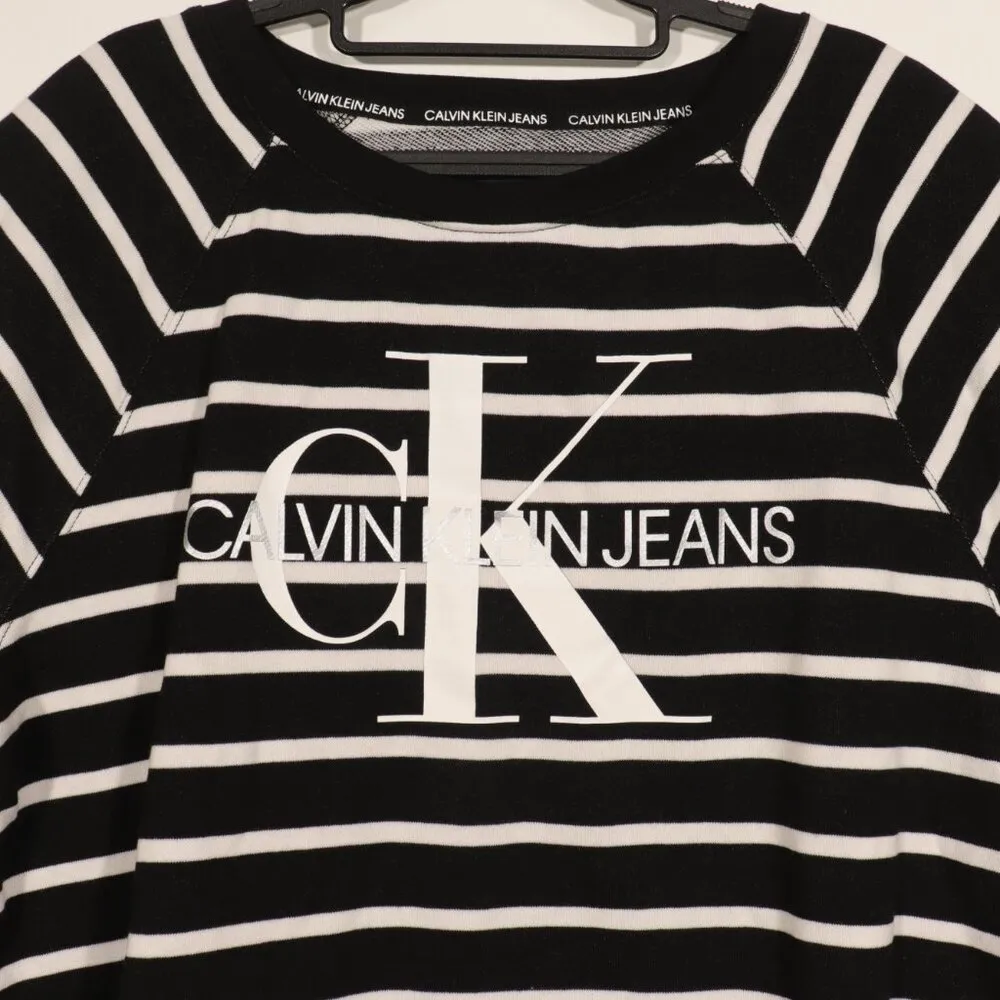 NWT Calvin Klein Size Large Black Striped Shirt - Image 4