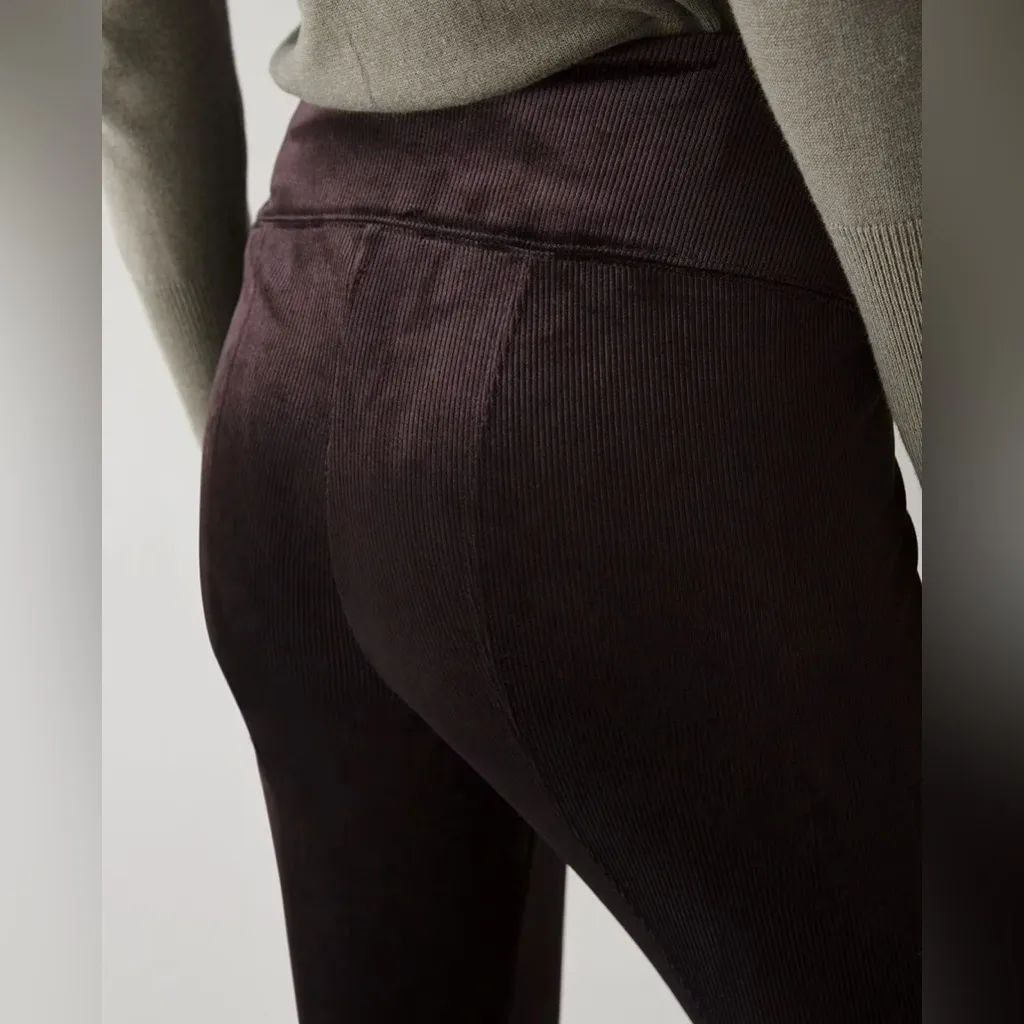 White House Black Market‎ Velvet Corduroy WHBM Runway Legging Black 18 Petite - Image 2