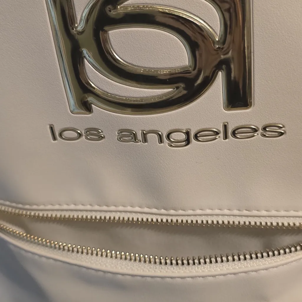 Bebe Cream Backpack with Gold Accents - Image 9