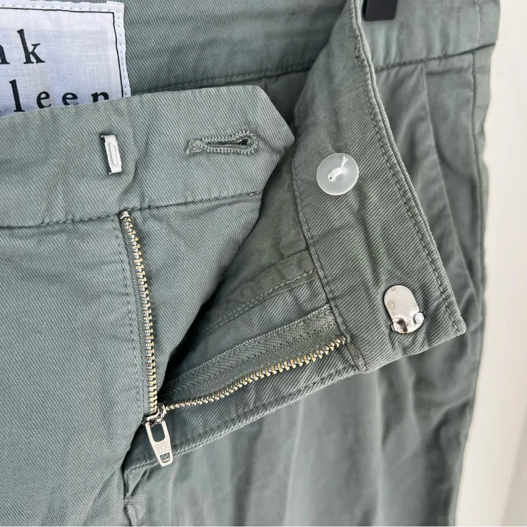 NWOT Frank & Eileen Wicklow Crop Chinos in Rosemary Green Size 10 - Image 6