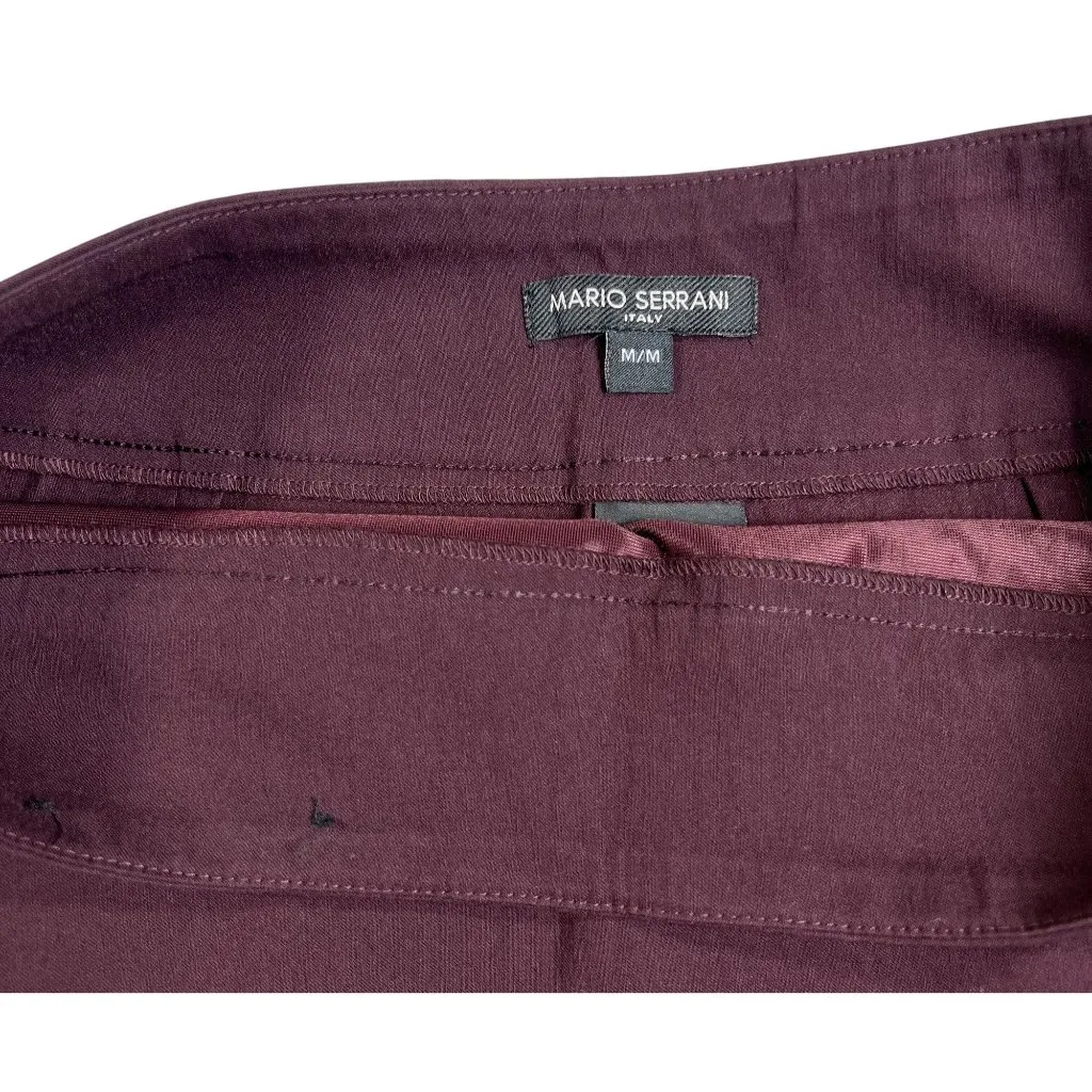 Mario Serrani Size M Womens Burgundy Pencil Skirt - Image 3