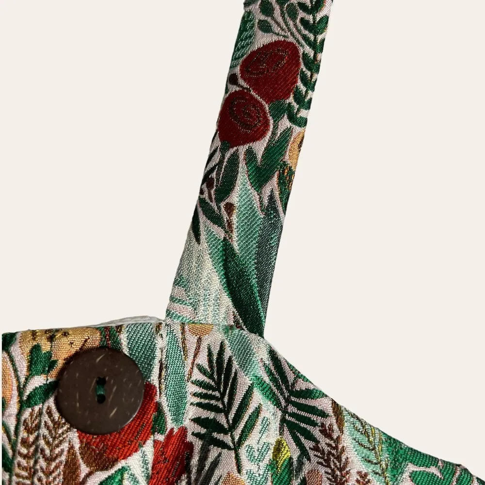 Hutch Marcy Floral Print Jacquard Sleeveless Square Neck Romper Size 4 - Image 9