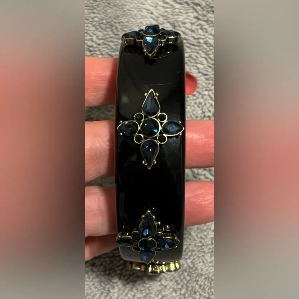 Banana Republic Bangle Bracelet with Blue Stones - Image 3