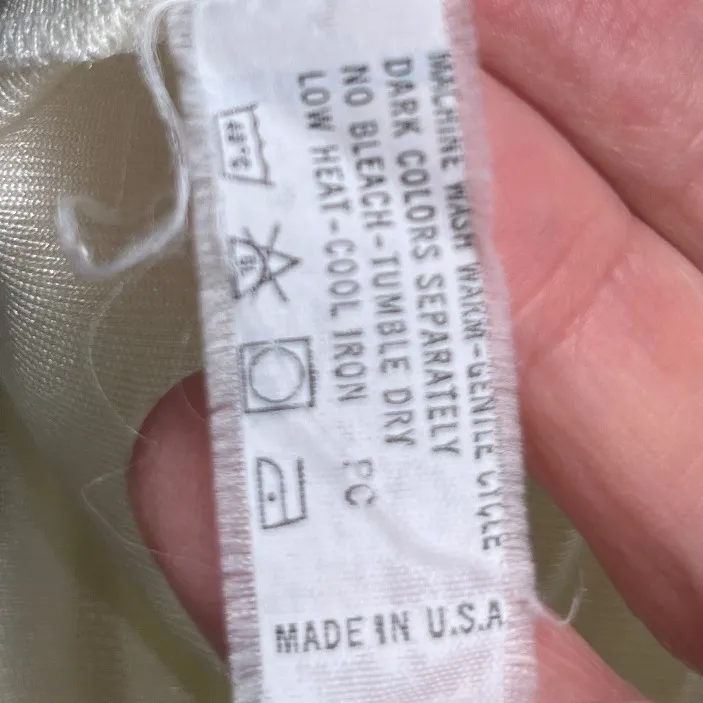 Vintage 70s JCPenney Collectibles Ivory Nylon Nightgown Lace Ruffle Maxi Dress M White Size M - Image 8