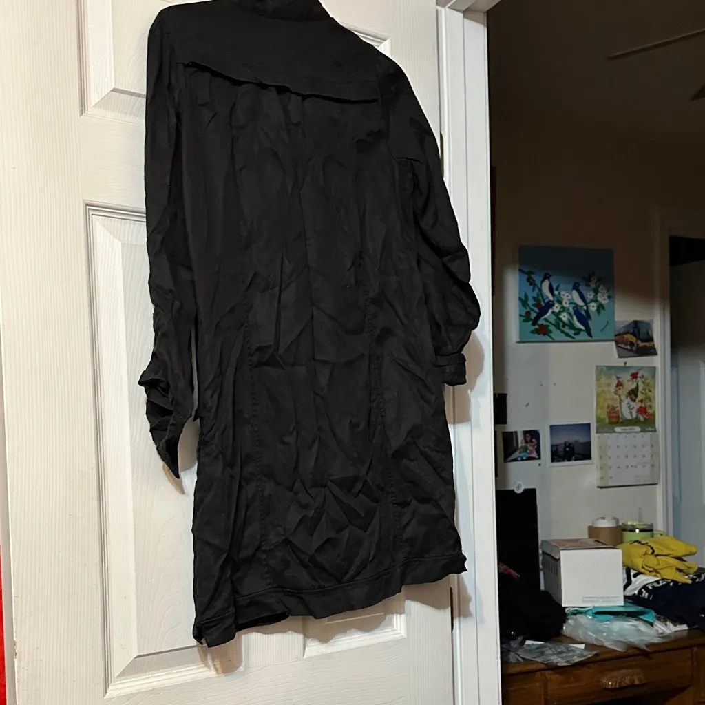 HOLDING HORSES Black Tunic with Floral Embroidery - Image 4