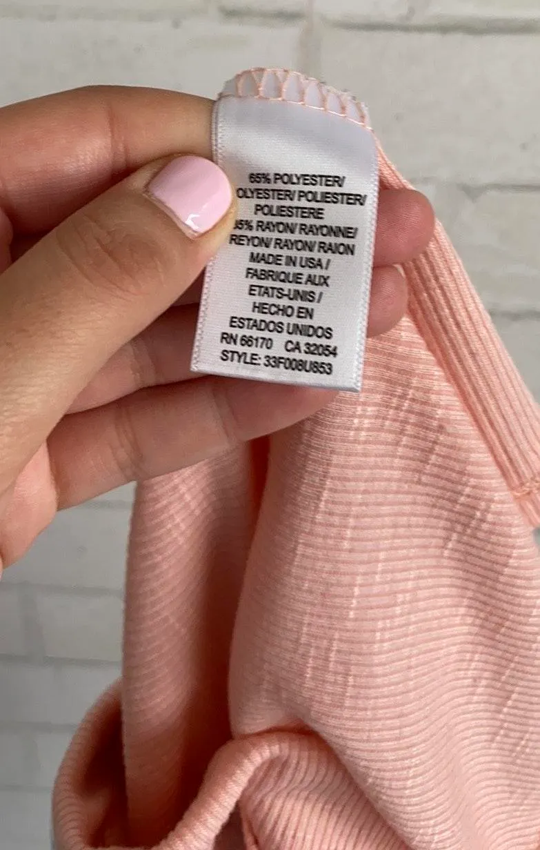 Flowy Peach Tank Top Ribbed - Image 4