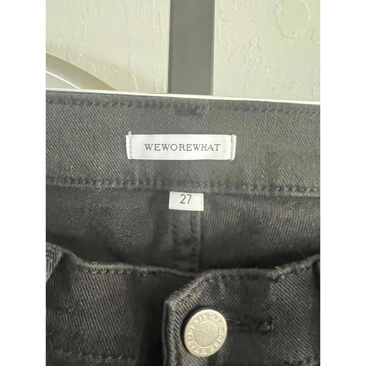 EUC Black Zip Pocket Pants by WEWOREWHAT, Size 27 - Image 3