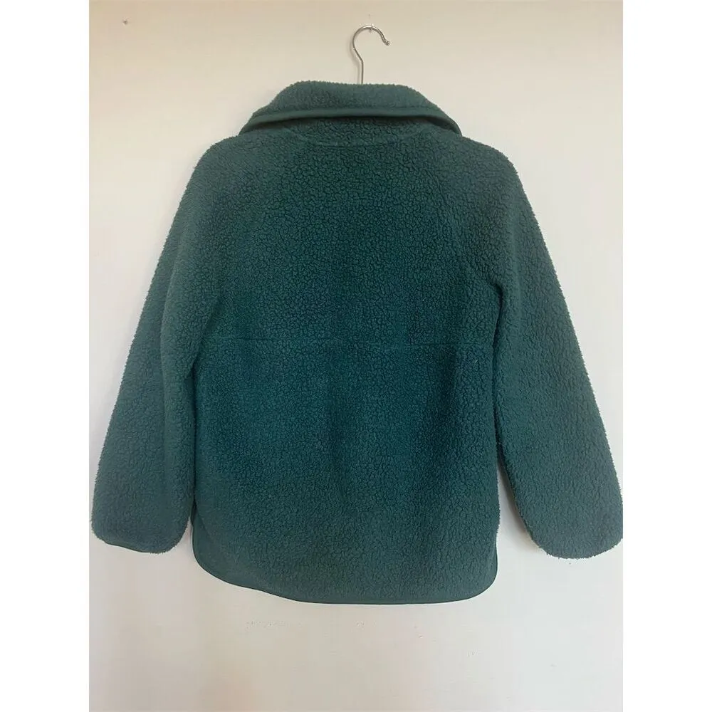 Madewell Women's Green Polartec Fleece Half-Zip Jacket Casual XXS - Image 7