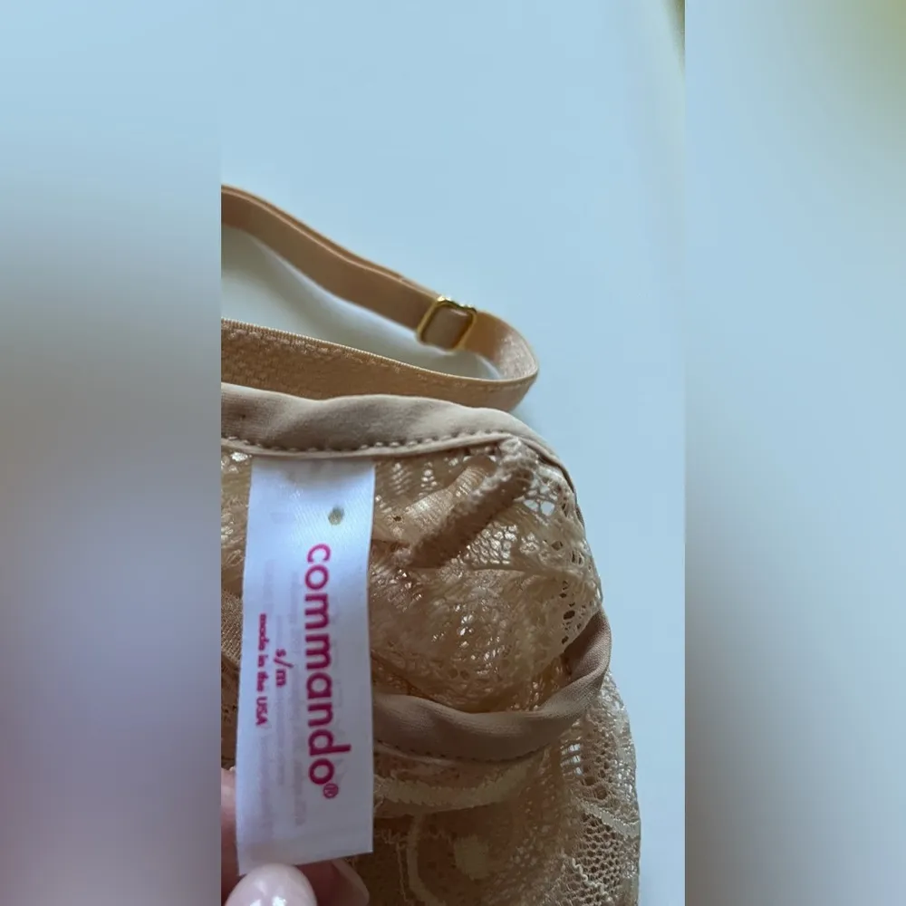 Commando Tulip Sheer Lace Beige Camisole Size Small/Medium - Image 6