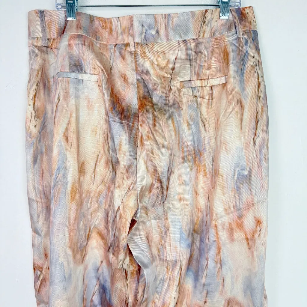 NWT Micas Marble Print High Waisted Full-length Straight Leg Pants Size XL NEW - Image 8