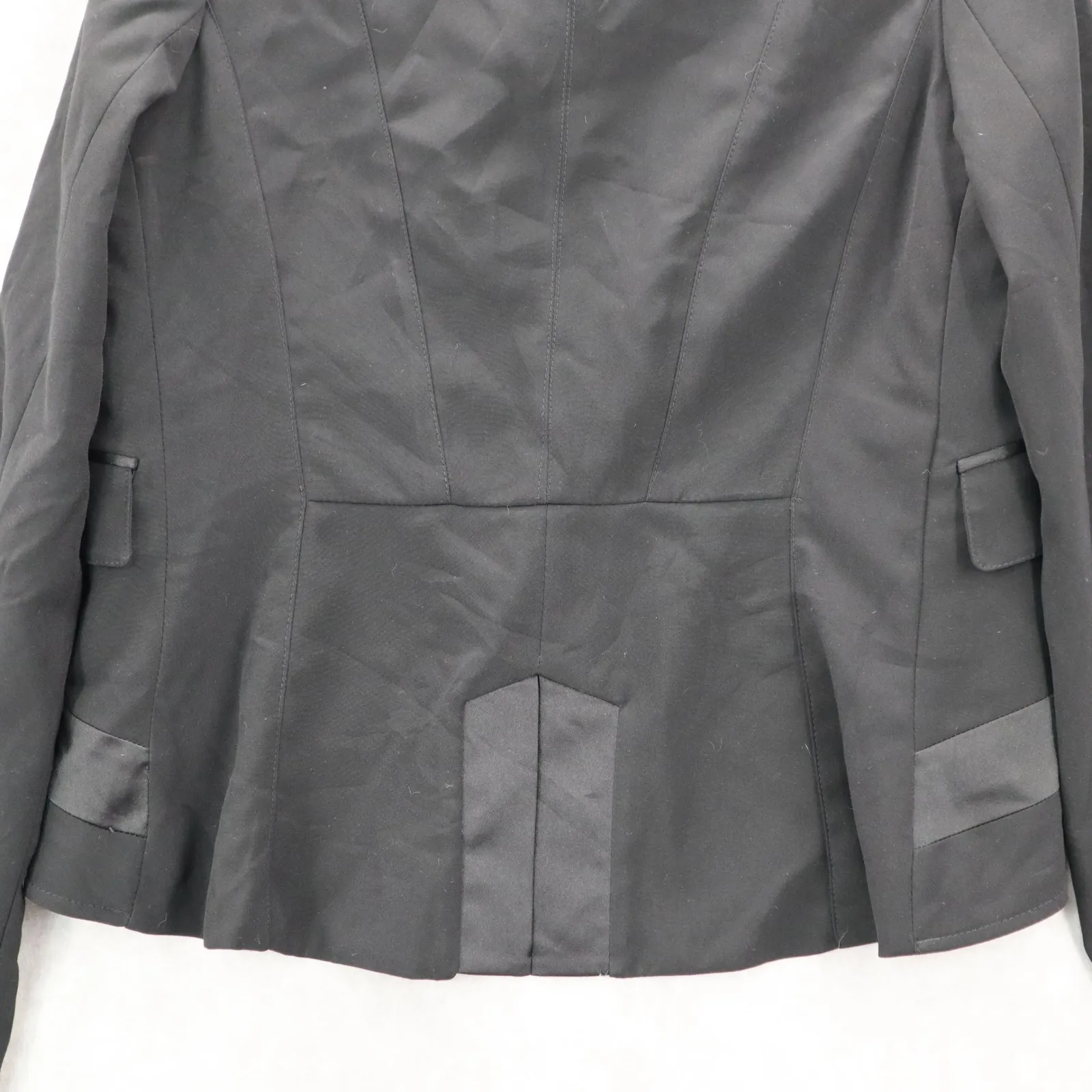 Arden B Black Tuxedo Peak‎ Formal Cocktail Wedding Coat Jacket Blazer Medium - Image 7