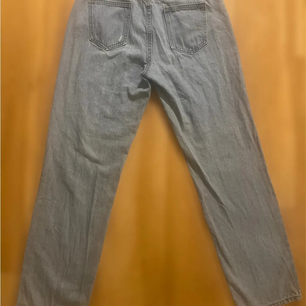 White Fox Fashion Society Jeans Mid Rise Straight Leg Blue Wash Denim waist 30 - Image 6