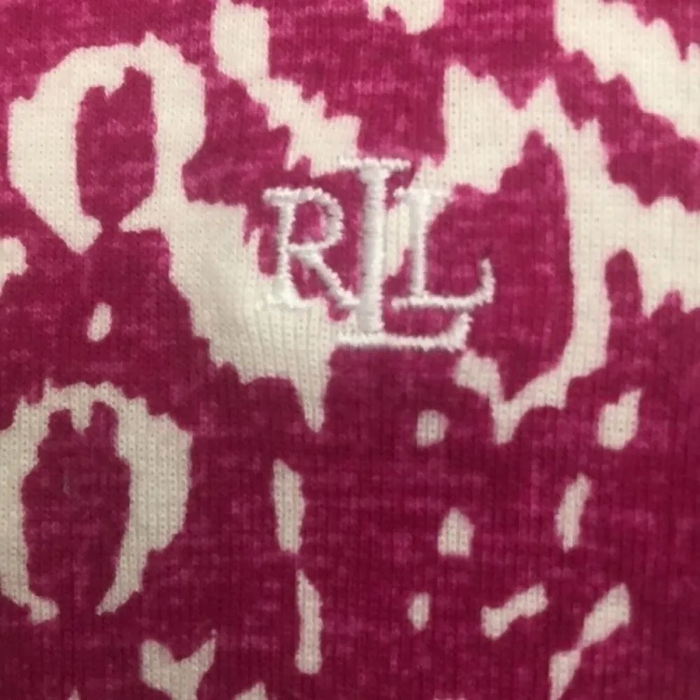 Lauren Ralph Lauren Size M Aztec Print Logo Short Sleeve T - Image 3