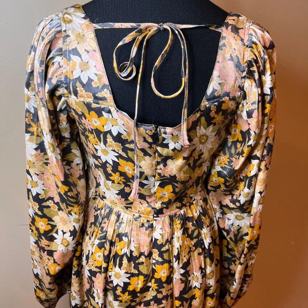 Talulah Floral S Babydoll Dress Silky Boho Style Fairy Core y2k 90’s feminine - Image 10