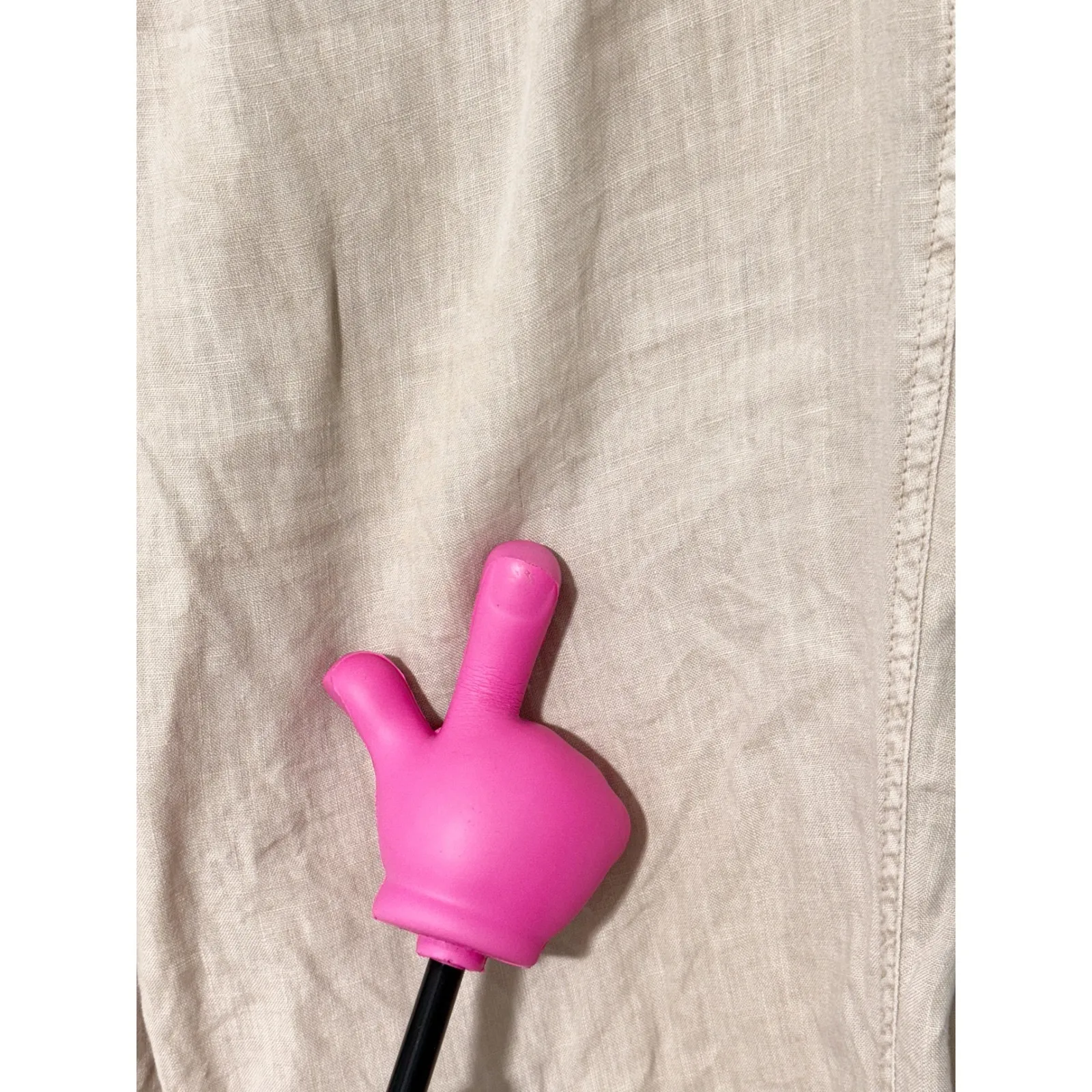 Victoria's Secret Linen Pants Womens Size 12 Long Beige Beach Drawstring‎ Casual - Image 8