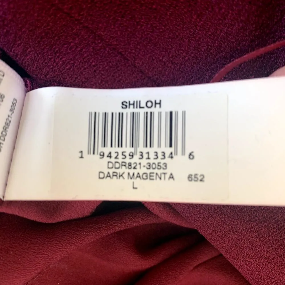 NWT Dress The Population Shiloh Tie Back Halter Dress in Dark Magenta - Image 10