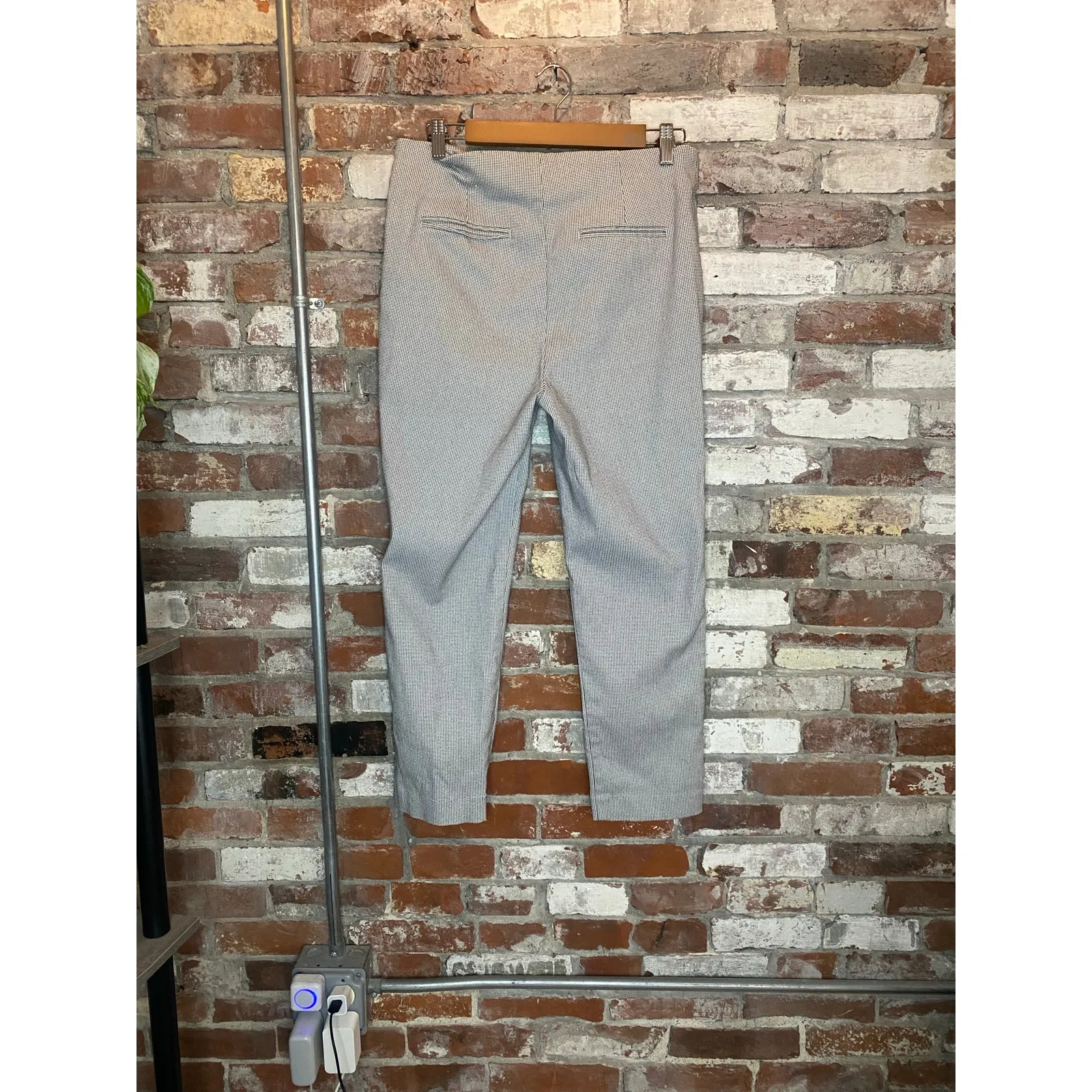 Rachel Zoe White and Black Small Pocka Dot Skinny Leg Dress Pants Size 10 - Image 5