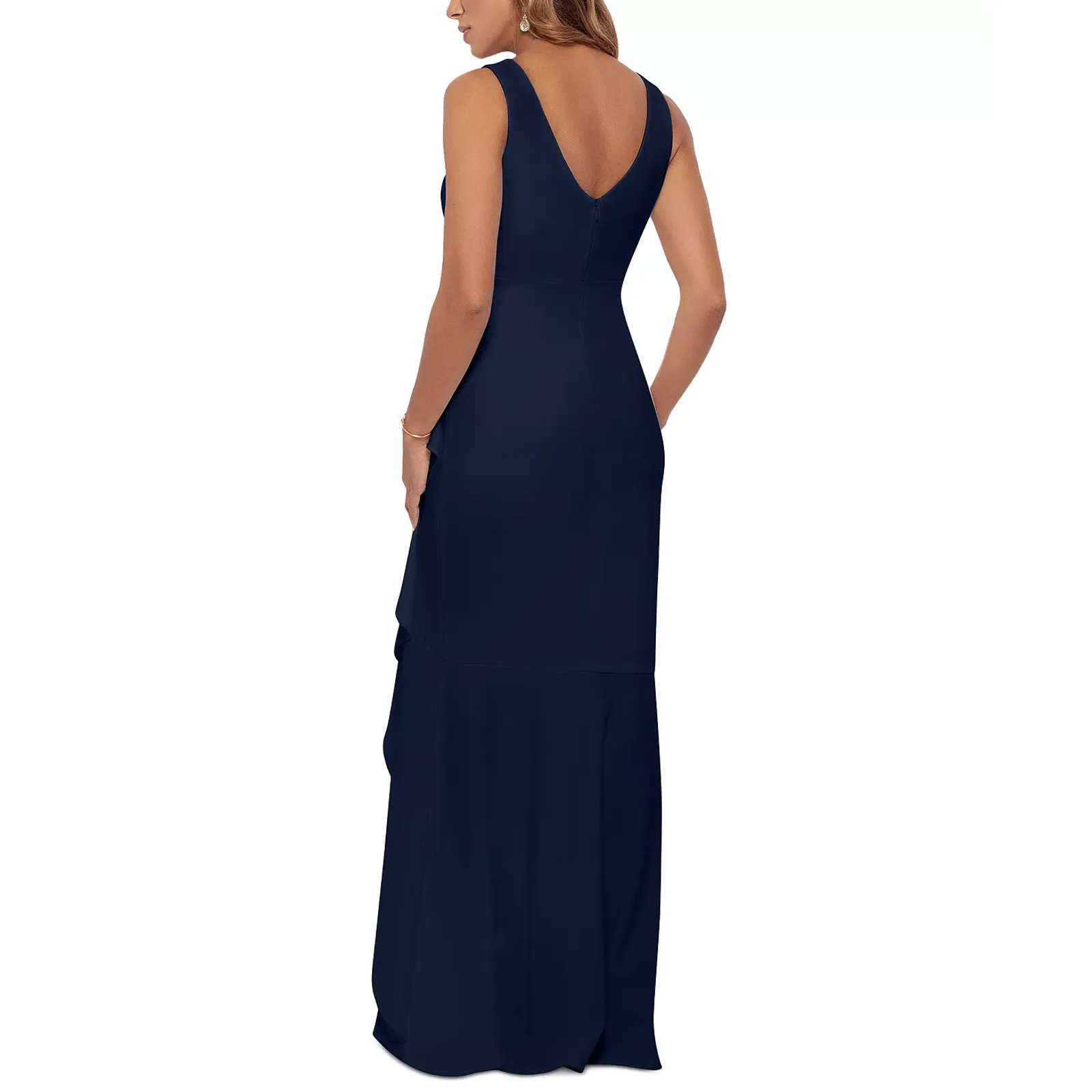 Aqua‎ Ruffled High-Low Gown Size 2 - Image 3