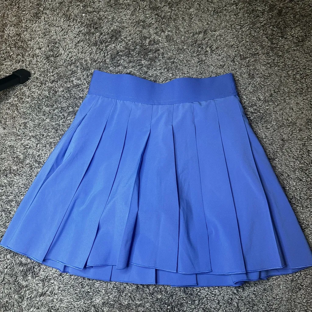 TNA Perrywinkle Blue Pleated Women's Skort Size XXS - Image 2