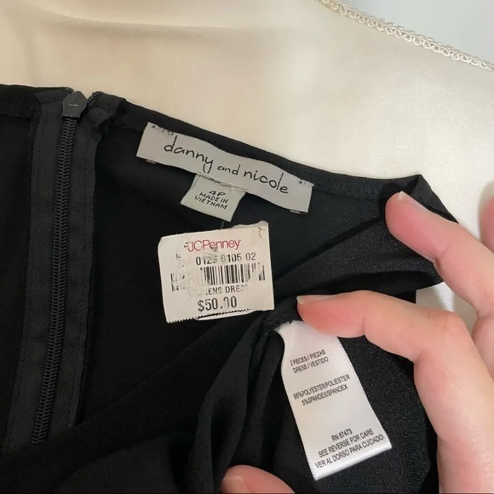 NWT Solid Black Sheath Dress Pencil Bodycon Fitted New Officewear - Image 3