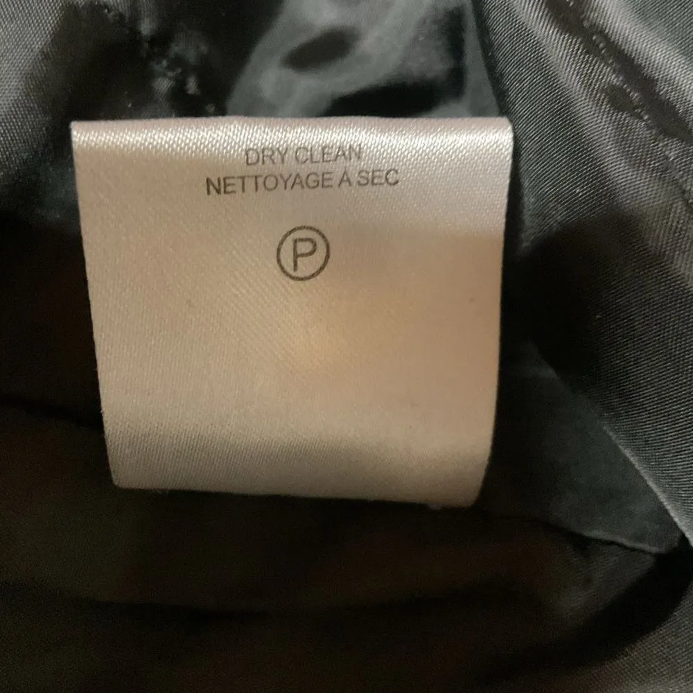 Trina Turk Faux Fur Lined Long Lightweight  Coat Cinch Ties Women's Size 6 Black - Image 10