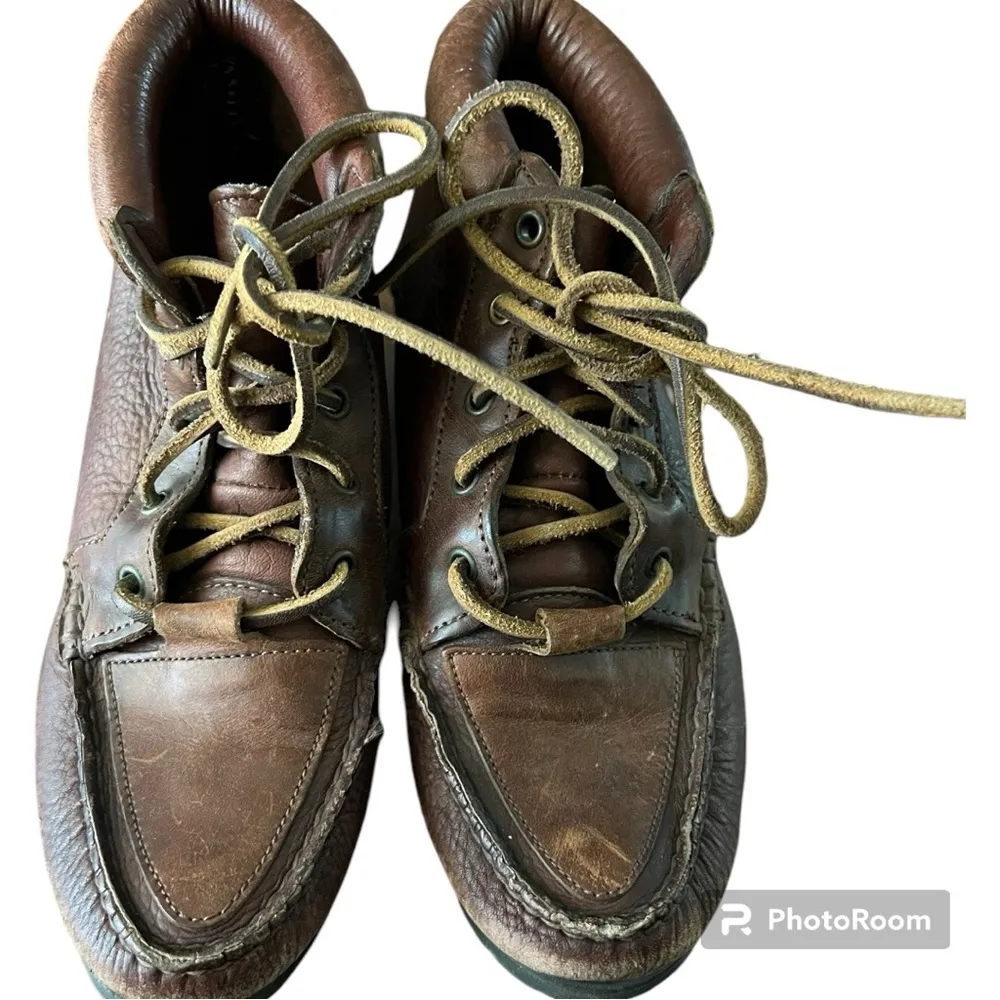 Vintage Timberland Work Chukka Ankle Boots Women 6.5 Waterproof Leather - Image 3