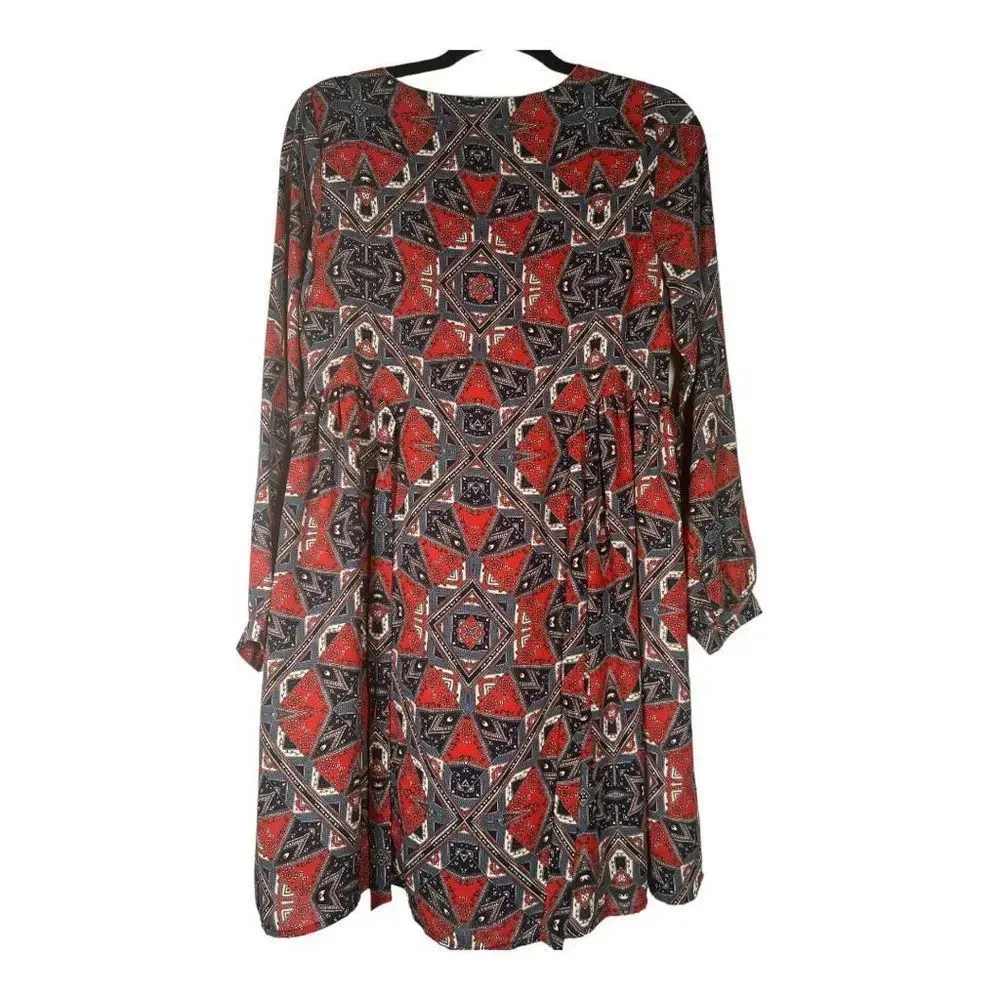 Paper Crown x Rifle Paper Co. Efflorescence Kaleidoscope Shift Dress Size XS Blue - Image 2