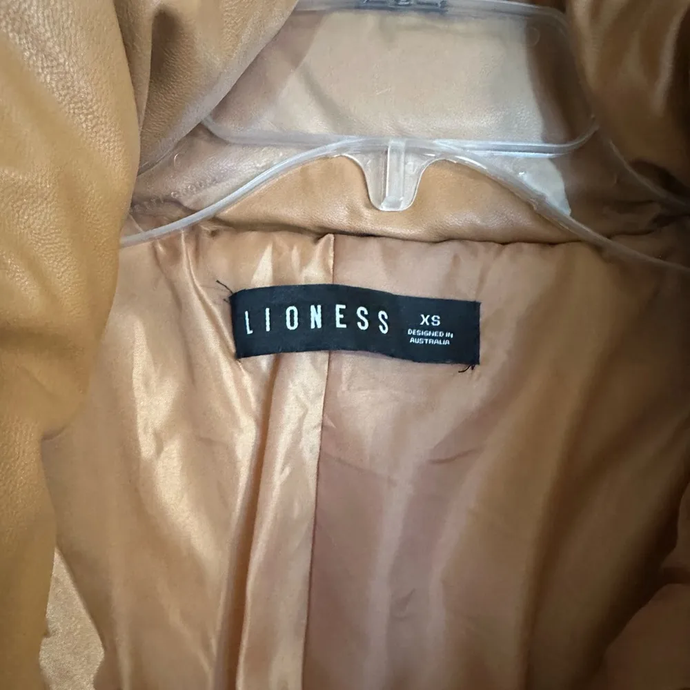 Faux Leather Puffer Jacket - Image 3